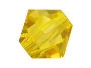 Czech Crystal Bicone Beads 6mm Citrine Yellow 20