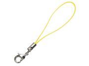 Cell Phone Charm Straps with Ring and Lobster Clasp 2.2 Inches 20 Pcs Yellow