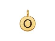 TierraCast Pewter Alphabet Charm, Uppercase 'O' 16.5x11.5mm, 1 Pc, Gold Plated TierraCast Pewter Alphabet Charm, Uppercase 'O' 16.5x11.5mm, 1 Pc, Gold Plated