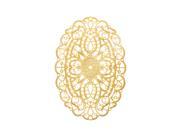 16Kt Gold Plated Filigree Stamping Oval 30X45mm