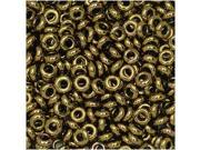 Toho Demi Round Seed Beads Thin 8 0 3mm Size 7.4 Grams 223 Antique Bronze