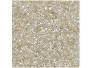 Toho Demi Round Seed Beads Thin 11 0 2.2mm Size 7.8 Grams PF21 PermaFinish Silver Lined Crystal