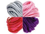 Satin Rattail Cord 2mm Pink And Purple Mix 4 Color 6 Yd Ea