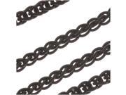 Black Ox Plated Curb Rope Chain 3mm Bulk By The Foot