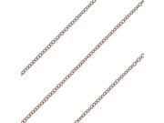 Bulk Cable Chain Fine Oval 1mm Links 25 Foot Spool Rose Gold Filled