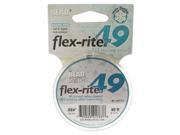 BeadSmith Flex Rite Beading Wire 49 Strand .024 Thick 9.14 Meter Spool .925 Sterling Silver