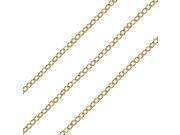 Bulk Cable Chain Flat Open Oval Links 2mm 25 Foot Spool 14K Gold Filled