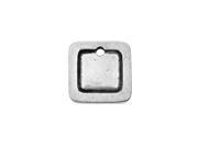 ImpressArt Soft Strike Stamping Blanks 12.7mm Circular Charm with 2mm Border 1 Piece Pewter