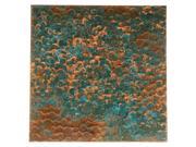 Lillypilly Copper Sheet Metal Bubble Embossed Azul Patina 36 Gauge 3x3 Inch
