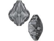 Swarovski Crystal 5058 Baroque Bead 10mm 2 Pieces Crystal Silver Night