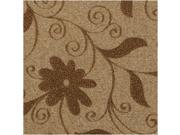 Lillypilly Designs Patterned Ultrasuede Daisy Floral 4x8.5 1 Pc Camel