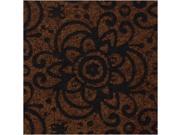 Lillypilly Designs Patterned Ultrasuede Floral 4x8.5 1 Pc Brownstone
