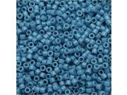 Miyuki Delica Seed Beads, 11/0, 50 Grams, Duracoat Opaque Bayberry Blue DB2132 Miyuki Delica Seed Beads, 11/0, 50 Grams, Duracoat Opaque Bayberry Blue DB2132