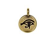TierraCast Pewter Charm, Round Eye of Horus Symbol 16.5x11.5mm, 1 Piece, Brass Oxide TierraCast Pewter Charm, Round Eye of Horus Symbol 16.5x11.5mm, 1 Piece, Brass Oxide