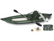 Sea Eagle FastTrack Inflatable Kayak 385FTG Green Deluxe Motormount Angler Package 385FTGK Dlx MM Angler