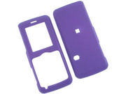 Rubberized Plastic Solid Phone Cover Case Dark Purple For Cricket A100