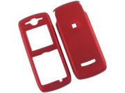 Rubberized Plastic Phone Protector Case Red For Motorola Renew W233