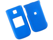 Rubber Coated Plastic Case Cover Blue For Nokia Mirage 2605