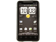 Flexible Plastic TPU Phone Protector Cover Case Black For HTC EVO 4G