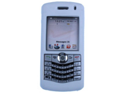 White Silicone Protector Cover Case For Blackberry Pearl 8110 8120 8130