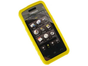 Yellow Silicone Protective Skin Cover Case For Samsung Instinct M800