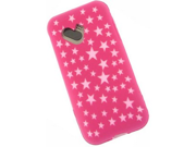 Hot Pink Stars Laser Cut Silicone Skin Case For T Mobile G1