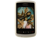 OEM Blackberry 9500 Storm Thunder Rubber Skin Case White