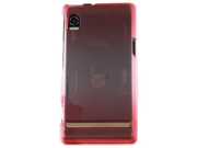 Ice Red Hard Plastic Protex Phone Protector Case for Motorola Droid A855