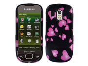 Two Piece Plastic Phone Design Cover Case Raining Hearts For Samsung Caliber R850