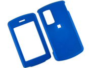 Rubber Coated Phone Protector Cover Case Blue For LG Glimmer AX830