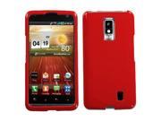 Hard Plastic Solid Flaming Red Phone Protector Case for LG Spectrum VS920