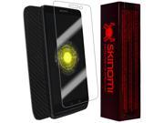 Skinomi Carbon Fiber Black Phone Skin Screen Protector for Motorola Droid Mini
