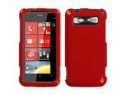 Hard Plastic Solid Flaming Red Phone Protector Case for HTC Trophy