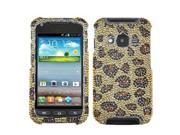 Hard Plastic Diamante Leopard Skin Phone Protector for Samsung Galaxy Rugby Pro i547