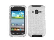 Hard Plastic Diamante Silver Phone Protector for Samsung Galaxy Rugby Pro i547