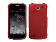 Rubber Coated Plastic Phone Case Cover Red for ZTE Flash N9500