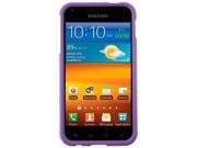 Solid Rubber Coated Plastic Phone Protector Case Cover Purple For Samsung Epic Touch