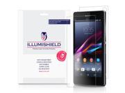 Sony Xperia Z1 Screen Protector Back Cover [3 Pack] iLLumiShield Japanese Ultra Clear HD Film with Anti Bubble and Anti Fingerprint High Quality Invisibl