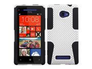 Astronoot Dual Layer Hybrid White on Black Phone Protector Case for HTC Windows 8X Windows Phone 8X 6990LVW