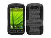 Astronoot Dual Layer Hybrid Grey Black Phone Protector Case for BlackBerry Torch 9860 Torch 9850