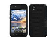Astronoot Dual Layer Hybrid Black Phone Protector Case for LG Marquee LS855