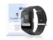 Sony Smartwatch 3 Screen Protector [2 Pack] iLLumiShield HD Blue Light UV Filter Premium Clear Film Anti Fingerprint Anti Bubble Shield Lifetime Wa