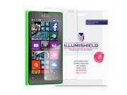Microsoft Lumia 435 Screen Protector [3 Pack] iLLumiShield Japanese Ultra Clear HD Film with Anti Bubble and Anti Fingerprint High Quality Invisible Shield