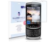 BlackBerry Torch 9800 Screen Protector [2 Pack] iLLumiShield HD Blue Light UV Filter Premium Clear Film Anti Fingerprint Anti Bubble Shield Lifetim