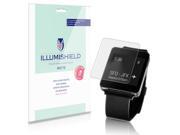 LG G Watch Screen Protector [3 Pack] iLLumiShield Anti Glare Matte HD Clear Film Anti Bubble Anti Fingerprint Japanese Invisible Shield Lifetime Wa