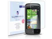 HTC 7 Mozart Screen Protector [2 Pack] iLLumiShield HD Blue Light UV Filter Premium Clear Film Anti Fingerprint Anti Bubble Shield Lifetime Warrant