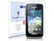Samsung Wave Y Screen Protector S5380 [2 Pack] iLLumiShield HD Blue Light UV Filter Premium Clear Film Anti Fingerprint Anti Bubble Shield Lifetim