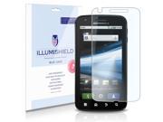Motorola ATRIX 4G Screen Protector [2 Pack] iLLumiShield HD Blue Light UV Filter Premium Clear Film Anti Fingerprint Anti Bubble Shield Lifetime Wa