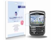 BlackBerry 8703 Screen Protector [2 Pack] iLLumiShield HD Blue Light UV Filter Premium Clear Film Anti Fingerprint Anti Bubble Shield Lifetime Warr