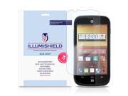 ZTE Compel Screen Protector [2 Pack] iLLumiShield HD Blue Light UV Filter Premium Clear Film Anti Fingerprint Anti Bubble Shield Lifetime Warranty